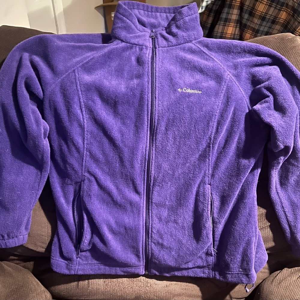 Purple Columbia fleece zip up